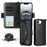 For iPhone 16e Multi-card Slots Crossbody Cowhide Leather Phone Case(Black)
