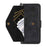 For iPhone 16e Multi-card Slots Crossbody Cowhide Leather Phone Case(Black)