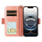 For iPhone 16e Multi-card Slots Crossbody Cowhide Leather Phone Case(Pink)