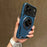 For iPhone 17 Pro Max Three-core Mecha 360 Degree Rotation Magnetic Holder Phone Case(Royal Blue)