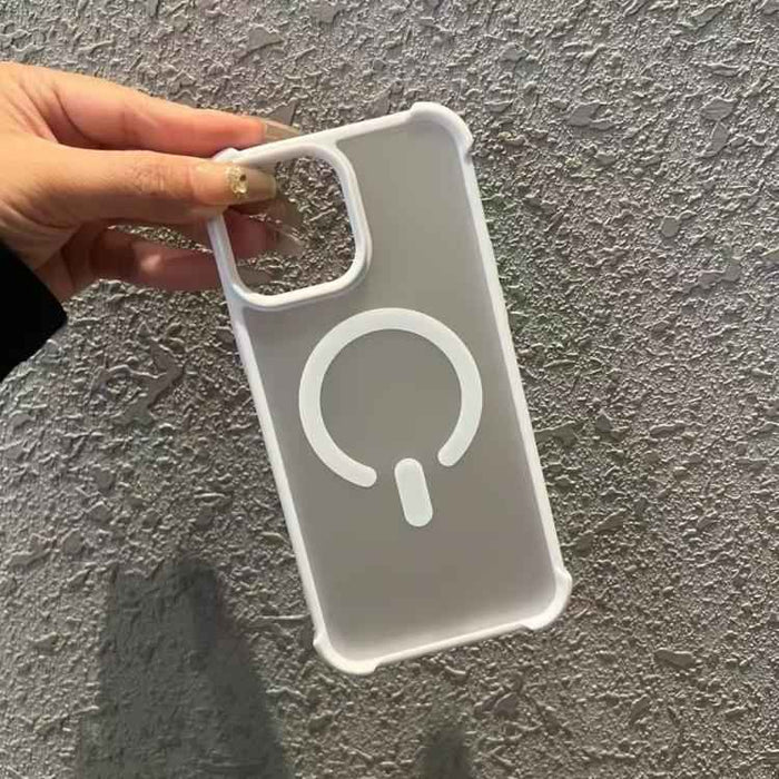 For iPhone 16e Semi-transparent Skin Feel Frosted MagSafe Phone Case(Pink)