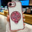 For iPhone 16e Spinning Top Holder Phone Case(Pink)