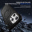For iPhone 16 Pro Defend Rugged Gear Holder MagSafe Phone Case(Black)