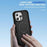 For iPhone 16 Pro Defend Rugged Gear Holder MagSafe Phone Case(Black)