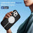 For iPhone 16 Pro Defend Rugged Gear Holder MagSafe Phone Case(Black)