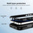 For iPhone 16 Pro Defend Rugged Gear Holder MagSafe Phone Case(Black)