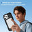 For iPhone 16 Pro Defend Rugged Gear Holder MagSafe Phone Case(Black)