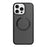 For iPhone 16 Pro Litchi Texture PU MagSafe Back Cover Phone Case(Grey)