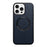 For iPhone 16 Pro Litchi Texture PU MagSafe Back Cover Phone Case(Blue)