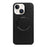 For iPhone 15 Litchi Texture PU MagSafe Back Cover Phone Case(Black)
