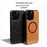 For iPhone 15 Litchi Texture PU MagSafe Back Cover Phone Case(Grey)