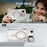 For iPhone 16e Bright Color Clear MagSafe Lens Frame Holder Phone Case(Black)