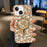 For iPhone 15 Leopard MagSafe Dual-side Laminating IMD Phone Case(Yellow Coffee)