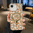 For iPhone 16e Leopard MagSafe Dual-side Laminating IMD Phone Case(Yellow Coffee)