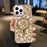 For iPhone 16 Pro Leopard MagSafe Dual-side Laminating IMD Phone Case(Yellow Coffee)