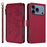 For iPhone 17 Pro Max Butterfly Love Flower Multi-card Zipper Wallet Leather Phone Case(Wine Red)