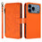 For iPhone 17 Pro Max Butterfly Love Flower Multi-card Zipper Wallet Leather Phone Case(Orange)