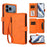 For iPhone 17 Pro Max Butterfly Love Flower Multi-card Zipper Wallet Leather Phone Case(Orange)
