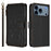 For iPhone 17 Pro Max Butterfly Love Flower Multi-card Zipper Wallet Leather Phone Case(Black)