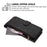 For iPhone 17 Pro Max Butterfly Love Flower Multi-card Zipper Wallet Leather Phone Case(Black)