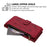 For iPhone 16e Butterfly Love Flower Multi-card Zipper Wallet Leather Phone Case(Wine Red)