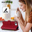 For iPhone 16e Butterfly Love Flower Multi-card Zipper Wallet Leather Phone Case(Wine Red)