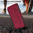 For iPhone 16e Butterfly Love Flower Multi-card Zipper Wallet Leather Phone Case(Wine Red)
