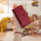 For iPhone 16e Butterfly Love Flower Multi-card Zipper Wallet Leather Phone Case(Wine Red)