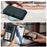 For iPhone 16e Butterfly Love Flower Multi-card Zipper Wallet Leather Phone Case(Dark Green)