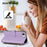For iPhone 16e Butterfly Love Flower Multi-card Zipper Wallet Leather Phone Case(Light Purple)