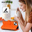For iPhone 15 Butterfly Love Flower Multi-card Zipper Wallet Leather Phone Case(Orange)