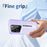 For iPhone 15 Cooling Frosted Translucent Hollow Heat Dissipation Phone Case(Light Purple)