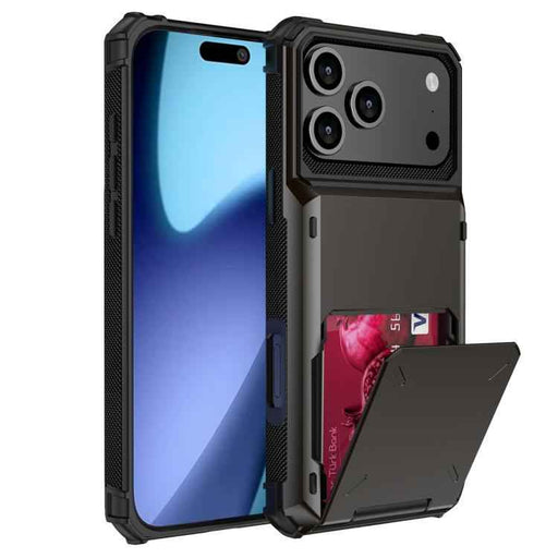 For iPhone 17 Pro Max Scratch-Resistant Shockproof Heavy Duty Rugged Armor Phone Case(Grey)