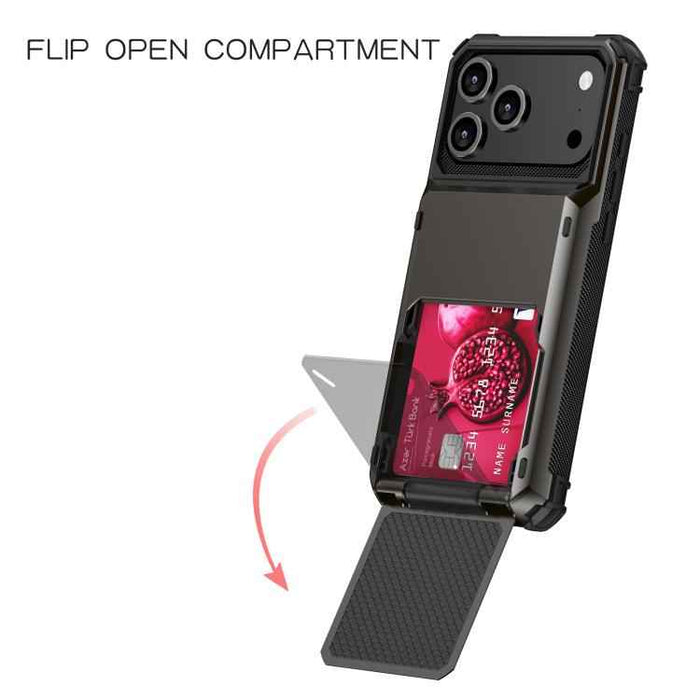 For iPhone 17 Pro Max Scratch-Resistant Shockproof Heavy Duty Rugged Armor Phone Case(Blue)