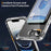 For iPhone 16e Crystal Clear Card Slot PC Hybrid TPU Phone Case(Transparent)