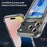 For iPhone 17 Pro Max Crystal Clear Card Slot PC Hybrid TPU Phone Case(Transparent)