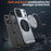 For iPhone 17 Pro Max Metal 360 Degree Rotation Holder MagSafe Phone Case(Grey)