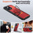 For iPhone 16 Pro Metal 360 Degree Rotation Holder MagSafe Phone Case(Red)
