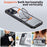 For iPhone 16 Pro Metal 360 Degree Rotation Holder MagSafe Phone Case(Grey)