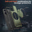 For iPhone 16 Pro Metal 360 Degree Rotation Holder MagSafe Phone Case(Olive Green)