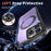 For iPhone 16 Pro Metal 360 Degree Rotation Holder MagSafe Phone Case(Purple)