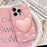 For iPhone 16 Pro 3D Heart Holder Silicone Phone Case(Pink)