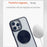 For iPhone 16 Pro Semi-Transparent 360 Rotation Holder MagSafe Phone Case(Black)
