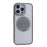For iPhone 15 Semi-Transparent 360 Rotation Holder MagSafe Phone Case(Grey)