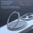 For iPhone 15 Semi-Transparent 360 Rotation Holder MagSafe Phone Case(Grey)