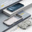 For iPhone 17 Pro Max Armor Magsafe Holder PC Hybrid TPU Phone Case(Grey)