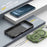 For iPhone 17 Pro Max Armor Magsafe Holder PC Hybrid TPU Phone Case(Army Green)