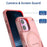 For iPhone 17 Armor Magsafe Holder PC Hybrid TPU Phone Case(Pink)
