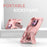 For iPhone 17 Armor Magsafe Holder PC Hybrid TPU Phone Case(Pink)