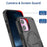 For iPhone 17 Armor Magsafe Holder PC Hybrid TPU Phone Case(Black)